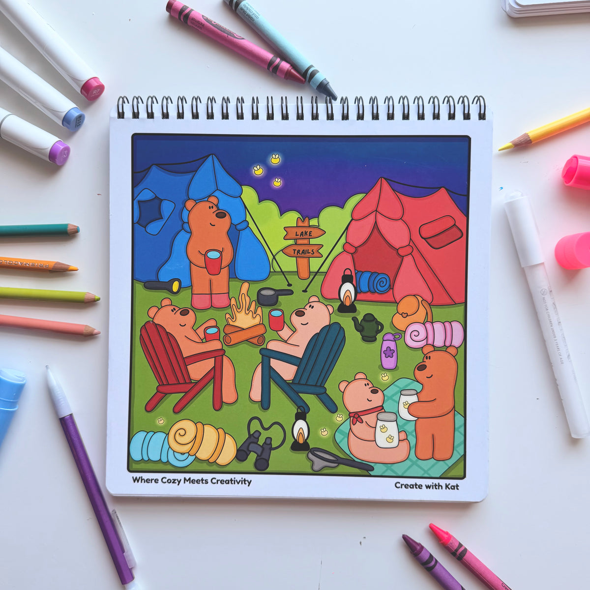 Around Town Coloring Book