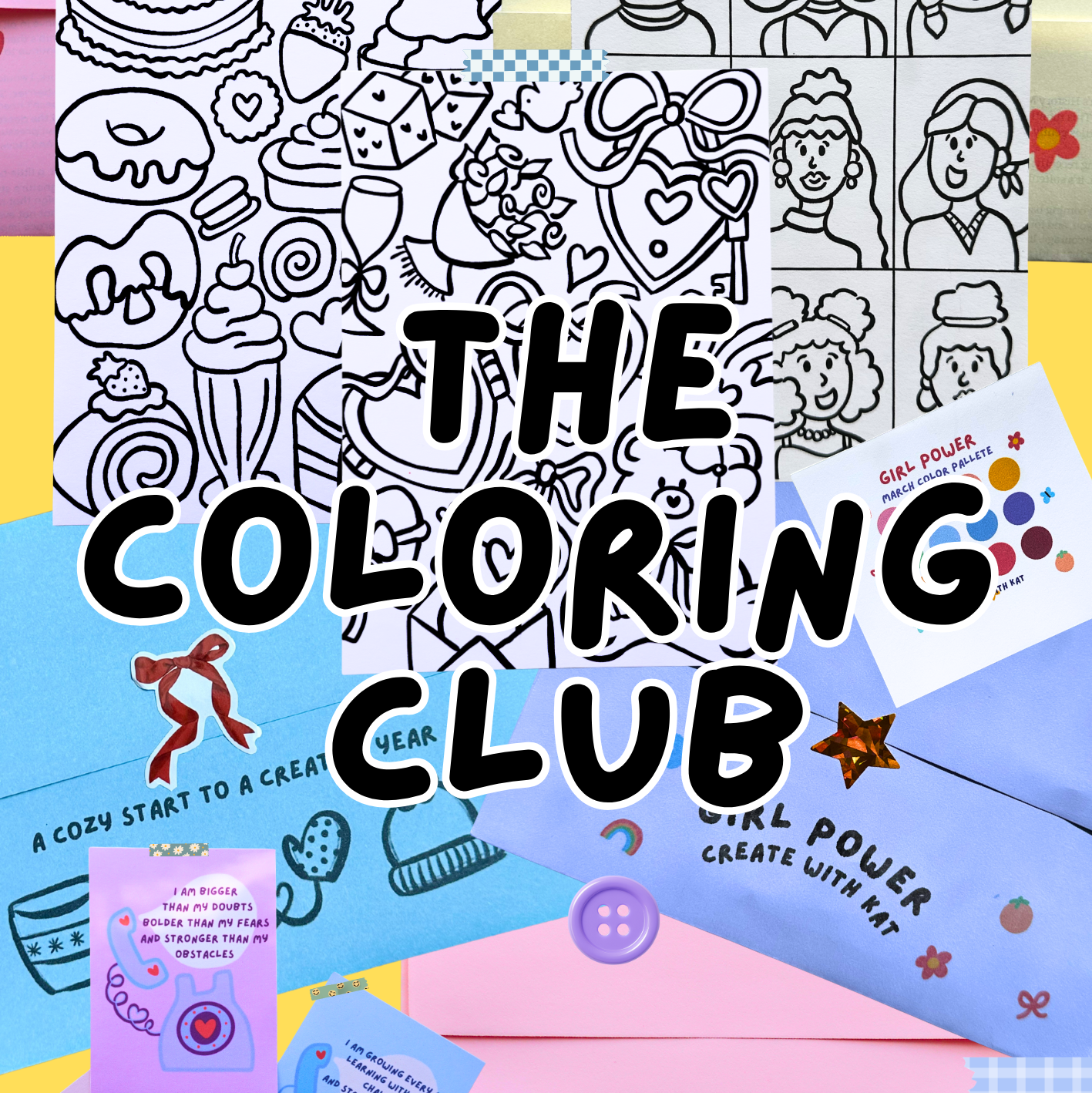 Tutorial Coloring Club Coloring Club Subscription β Create with Kat