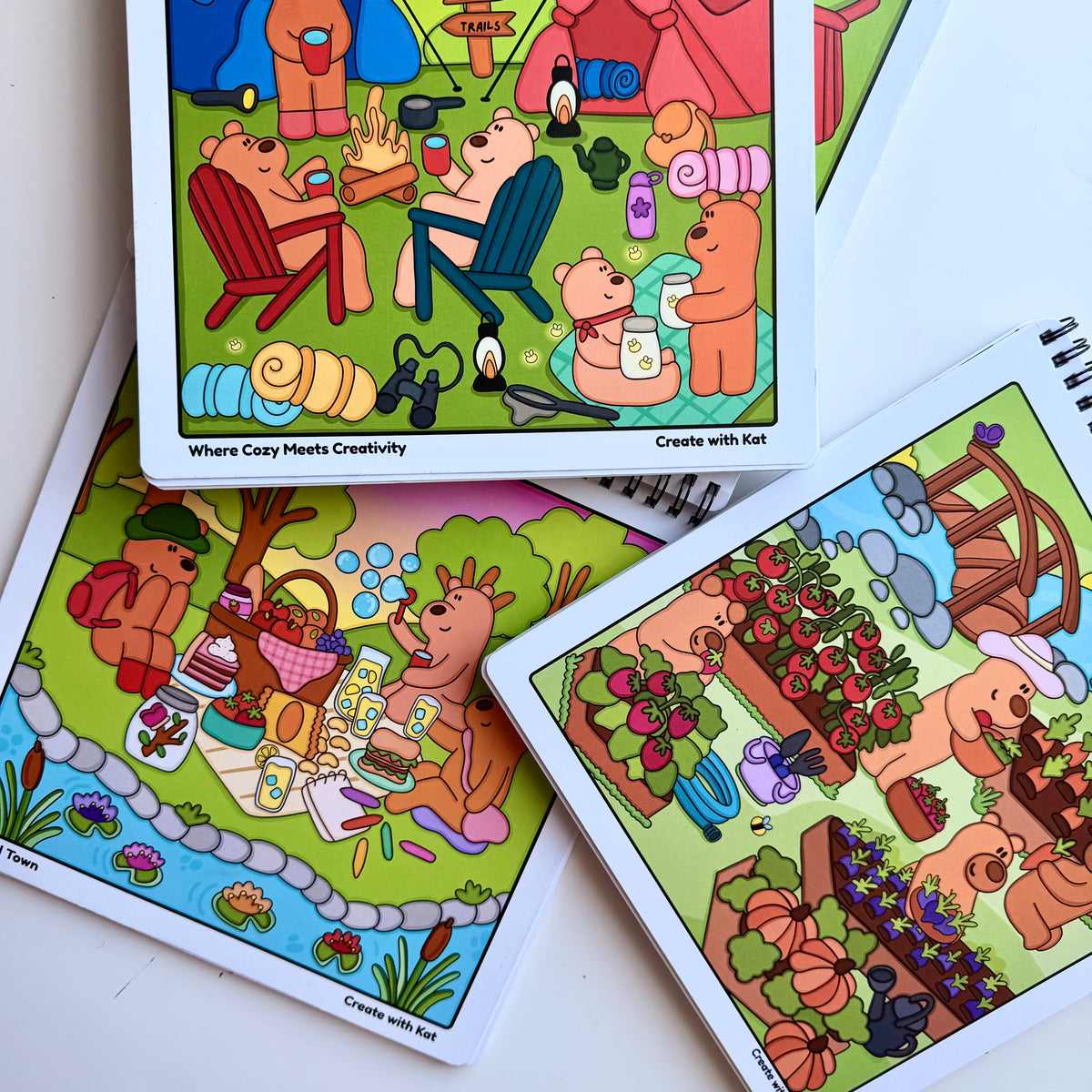 Around Town Coloring Book