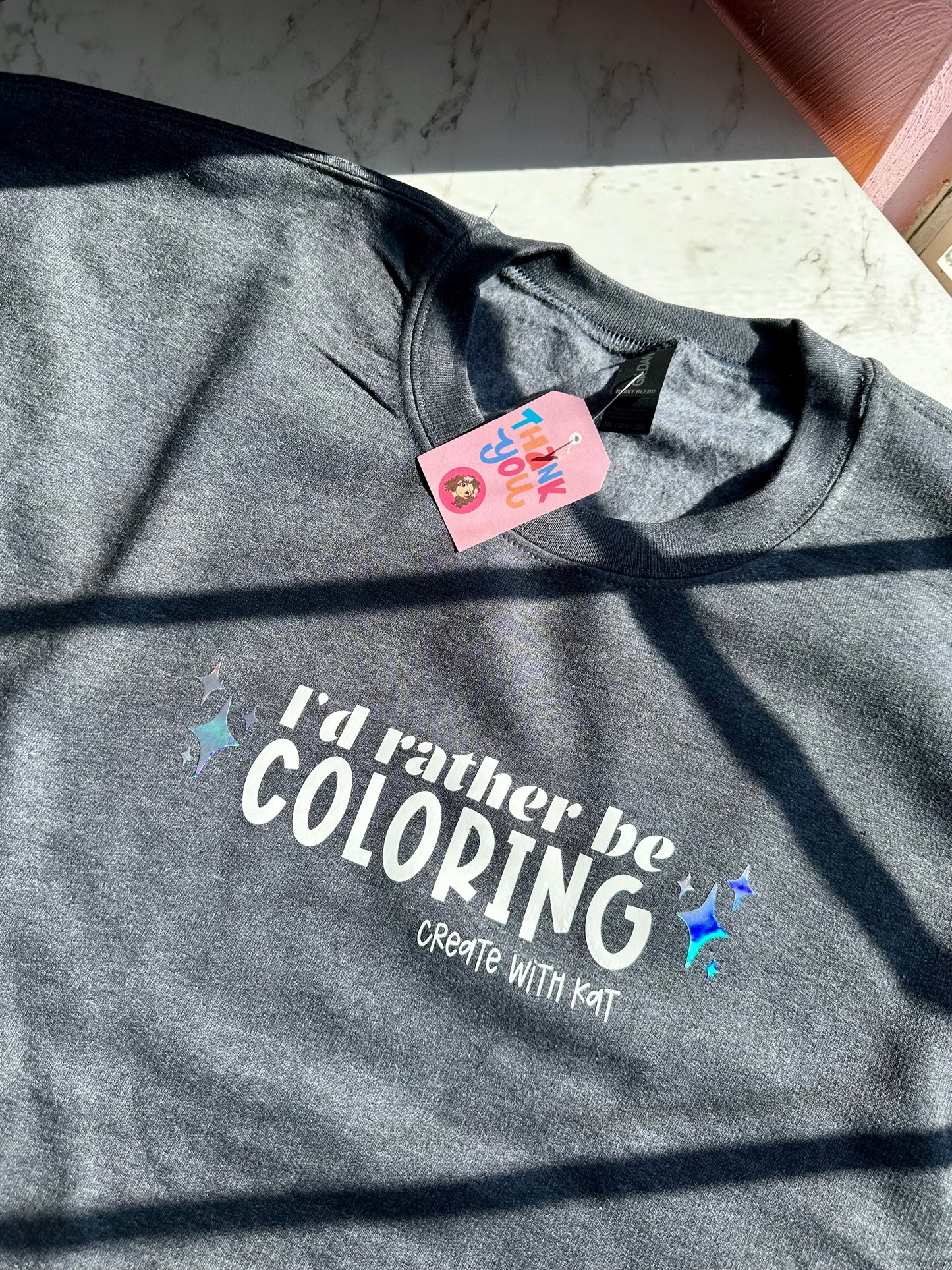 I'd Rather Be Coloring Crewneck Sweatshirt!