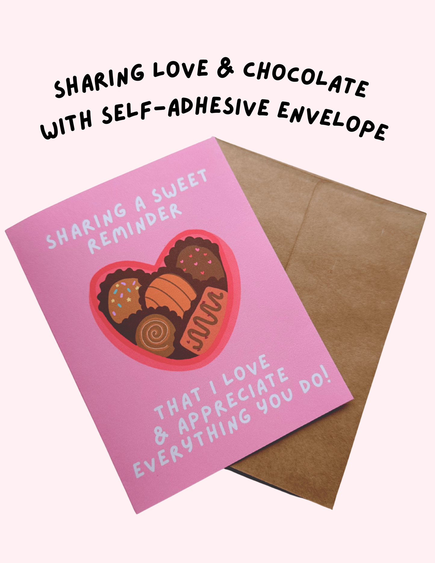 Box of Chocolates Card with Self-Adhesive Envelope